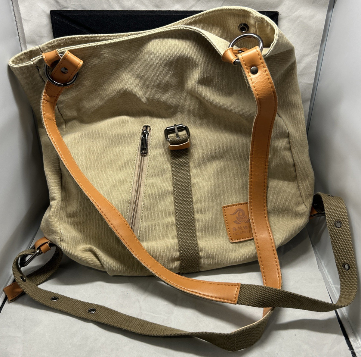 HICARRY Japanische Handtasche Damen - Vintage Schultertasche Aus PU Leder, Stylischer School Bag