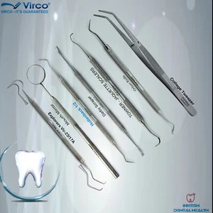 Dental Examination Dents Nettoyage Kit Mesureur Grattoir Pincettes Explorateurs - Bild 1 von 79