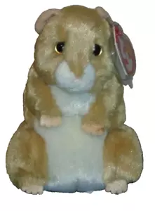 Juguete de peluche TY Beanie Baby - PECAN el hámster (6 pulgadas) MWMTs - Imagen 1 de 8