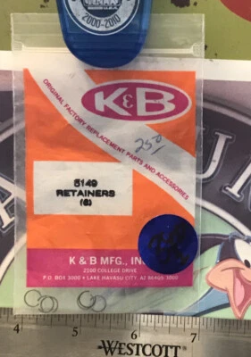 K&B 5149 Retainers (6) Original NewOldStock US Shipped - Image 1 of 2