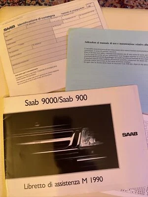 Saab 9000/900 MY 1990 Manuale Libretto Assistenza - Immagine 1 di 4