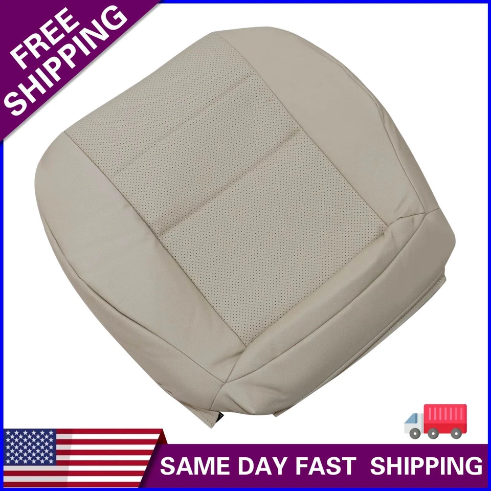 2008-14 fits Mercedes Benz C250 C300 C350 Driver Bottom Leather Seat Cover Beige - Image 1 of 4