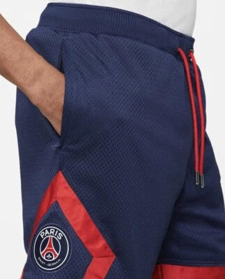 PANTALONES CORTOS JORDAN PARIS SAINT-GERMAIN PSG MALLA DIAMANTE AZUL MARINO DB6518 410 PARA HOMBRE Talla XL Foto 1 de 4