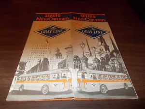 40er Jahre Gray Line New Orleans Reiseprospekt / schöne Bilder - Bild 1 von 2