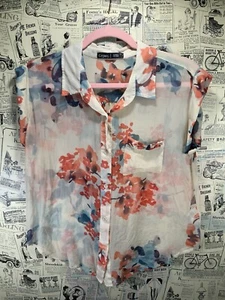 GYPSY Global Village Damen Bluse 100% Seide transparent Größe S - Bild 1 von 6