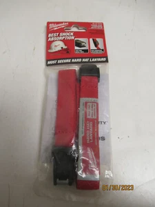 Milwaukee Tool 48-22-8800 Hard Hat Lanyard, Color Red, 16 7/10" L - Imagen 1 de 2