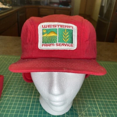 Vintage Western Farm Supply Ear Flab Hat - Image 1 of 4