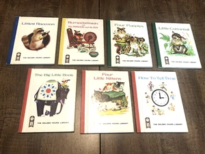 Lot of 7: The Golden Hours Library Books 1950s 1960s Raccoon, Cottontail, etc - Imagen 1 de 24