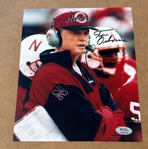Tom Osborne SIGNED NEBRASKA CORNHUSKERS 8X10 PHOTO PSA/DNA CERTIFIED #2 - Picture 1 of 1