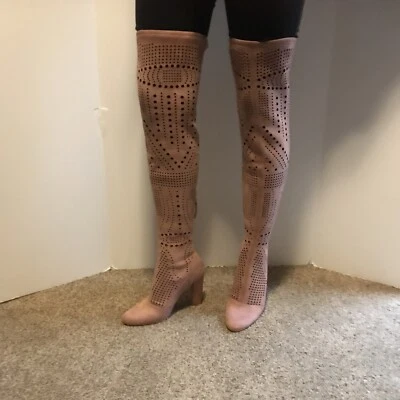 Steve Madden Rose Eden Over The Knee Cut Out Boots Size 7M - Image 1 of 4