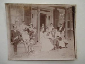 New Alexandria PA Pennsylvania Family Homestead Group Antique Photo - Picture 1 of 2
