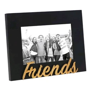 New Isaac Jacobs Wooden Sentiments Black 4x6 Picture Frame - Picture 1 of 4