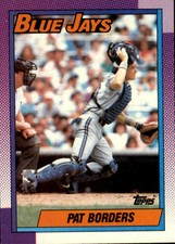 1990 Topps Toronto Blue Jays Baseball Card #191 Pat Borders
