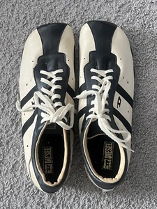 Diesel Wish Mens Y2K 2000s sneakers 13 US/ EU47 White and Black Leather - Picture 1 of 10