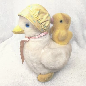 Vintage Eden Music Box Guide Mother Swan Plush stuffed animal - Picture 1 of 5