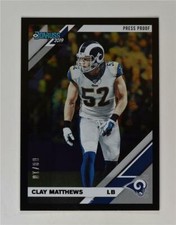 2019 Donruss Black Press Proof #99 Clay Matthews /10
