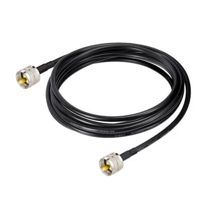 Boat Ship Marine AIS VHF Radio Antenna Cable UHF PL-259 Male to Male Cable 50ft - Image 1 of 4