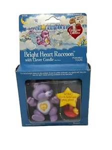 VTG Poseable Care Bear Cousins Bright Heart Raccoon w/ Clever Candle-Brand New - Picture 1 of 8