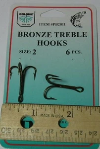 Gancho de agudos de bronce DOLPHIN PB2811 talla 2 (Cantidad 6) - Imagen 1 de 1