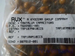 AVX Kyocera TAP107M010CCS *5 unidades* *NUEVO DE LOTE ANTIGUO* - Imagen 1 de 1