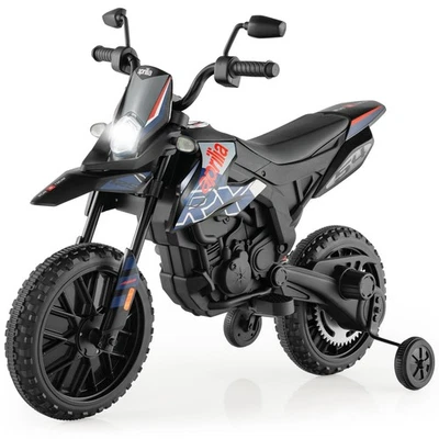 Motocicleta eléctrica Aprilia con licencia 12V para niños con luz y música Foto 1 de 4