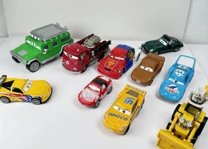 Disney Pixar Cars Lotto 10 Die-Cast Mattel 1:55 TJ Hummer Red Fire McQueen Cruz - Foto 1 di 24