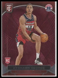 Panini 2024-25 totalmente certificado Kyshawn George Red novato #153 - Wizards - Imagen 1 de 2