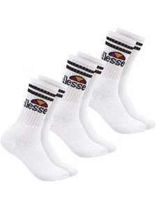 Ellesse Mens White Vulloni 3-Pack Sock - Picture 1 of 2