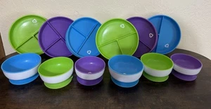 Munchkin Stay-Put Suction Bowls Plates Baby Toddler Feeding BPA-Free - Picture 1 of 5