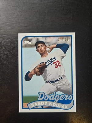 2020 Topps Transcendent VIP Party Through The Years Sandy Koufax 1989 #/50 - Image 1 of 2