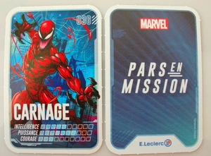 CARTE MARVEL PARS EN MISSION LECLERC 2022  - N°036 CARNAGE - Picture 1 of 1