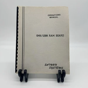 1982 Saturn Systems 64K/128K RAM Board Operations Manual for Apple II / II Plus - Bild 1 von 9