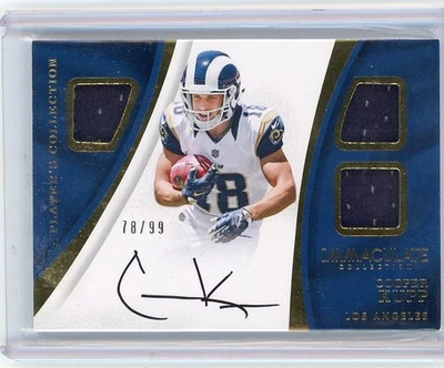 2017 Panini Immaculate Cooper Kupp #PC-CK  RC TRIPLE PATCH AUTO /99 RAMS.. - Image 1 of 2