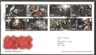 GB 2025  AC/DC FDC SET OF 8 WITH GLASGOW CANCEL