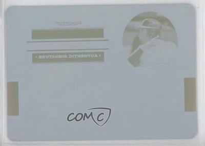 2008 Razor Signature Series Metal Printing Plate Cyan 1/1 Jemile Weeks Auto 0o9 - Image 1 of 3