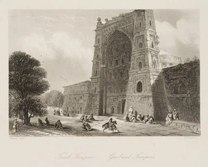 FRENCH (*1815) nach ROBERTS (*1796), Freitagsmoschee von Jaunpur, Sst. Romantik - Bild 1 von 4