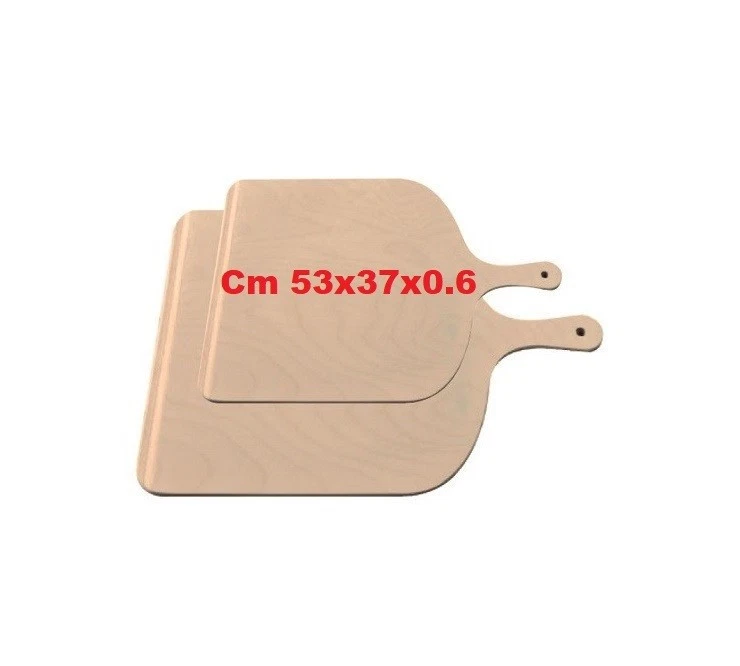 11/18002 Pala da Forno in legno di faggio manico Corto 53x37 Panetta