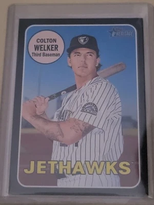 Colton Welker 2018 Heritage Minors Team Black Border / 50 Made !! - Image 1 of 3