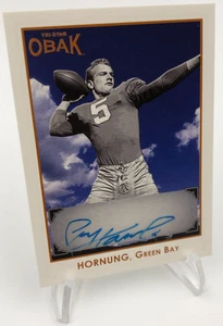 PAUL HORNUNG AUTO 2011 TRISTAR OBAK Signed RARE/50 Card GREEN BAY PACKERS HOF - Picture 1 of 9