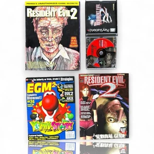 A Resident Evil 2(PlayStation 1, 1998) black label. CIB. - 2 Disc GAME & - Picture 1 of 9