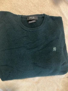 Suéter Deportivo Pringle of Scotland Para Hombre 100% Lana de Cordero Hecho en Escocia ¡Verde! - Imagen 1 de 7