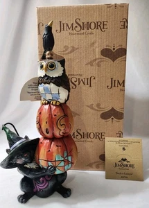 Jim Shore Stack-O-Lanterns Halloween Figur 4047836 2015 schwarze Katze Kürbisse - Bild 1 von 19
