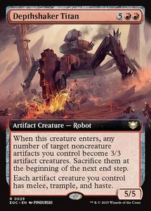 Depthshaker Titan x1 1x Extended Art Edge of Eternities EOC NM MTG - Picture 1 of 1