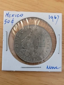 Coin, Mexico, 50 Centavos, 1967 Mexico City, unc 1 - Bild 1 von 2