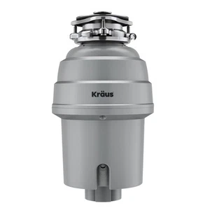 Kraus KWD200-100 1 HP Continuous Feed Garbage Disposal - Grey - Picture 1 of 12
