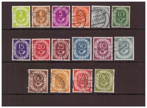 RFA año 1951 "Juego Posthorn" completo sellado (03) - Imagen 1 de 1