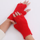 Fingerlose Handschuhe Fr Damen Gestrickte Fustlinge Aus Wolle Kurze ┛