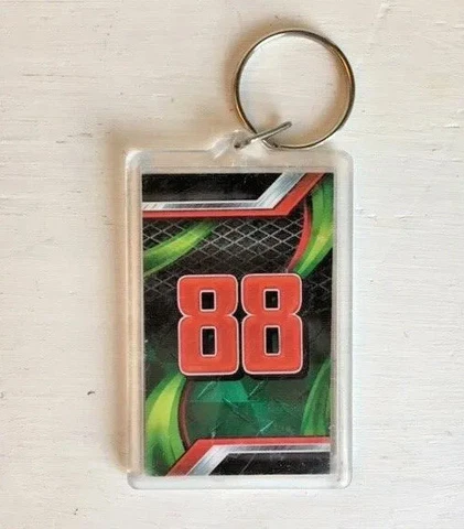 Dale Jarrett #88 Keychain NASCAR Race Acrylic NIP Cover