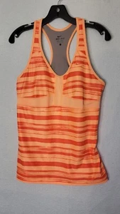 Nike Racerback Damen groß orange gestreift mit BH Dri Fit  - Bild 1 von 9