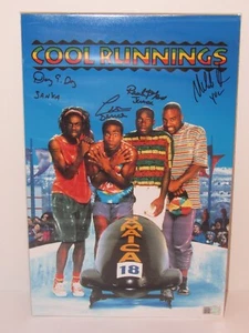Mini póster autografiado de 11x17 firmado a mano de Disney's Cool Runnings fundido a mano certificado de autenticidad - Imagen 1 de 2